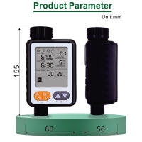 Temporizador de riego de jardín resistente al agua programa múltiple controlador de riego automático operado por batería Sensor de lluvia pantalla grande - details 2