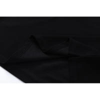 Polo de corte recto y holgado de marca de moda americana, tejido de doble brillo de puro algodón con logotipo bordado clásico, camisa de manga corta sin cuello para hombre, nueva camiseta informal de estilo veraniego para parejas - details 8