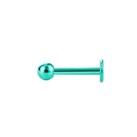 Piercing de acero inoxidable para la nariz para hombre y mujer, Piercing de labios, Barra de Labret colorida, 2 piezas, 316L - details 6