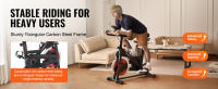 SucceBuy Bicicleta estática, resistencia magnética ajustable, tiene manillar ajustable en 2 direcciones y asiento ajustable en 4 direcciones - details 1