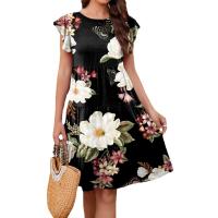 Vestido de manga corta para mujer, vestidos estampados elegantes, moda de verano - details 6