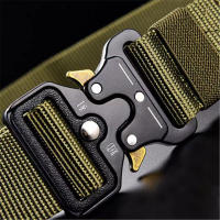 Cinturón de nailon de lona para hombre, cinturón táctico multifunción de gran tamaño, 150, 170cm, para caza al aire libre, combate y supervivencia - details 2