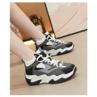 Zapatillas altas de mujer,zapatillas de fondo grueso,aumento casual,running - details 13
