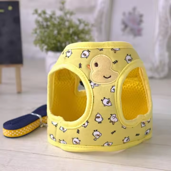Small Pet Cartoon Harness Vest Adjustable Chest Strap Hareness - 1