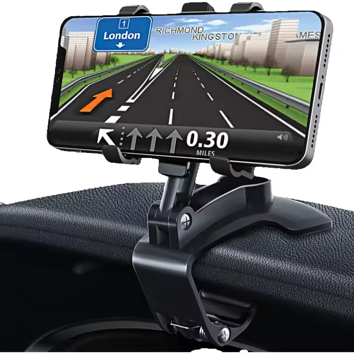 Soporte Móvil para Coche, soporte para teléfono móvil ajustable y giratorio de 360 Grados, adecuado para teléfonos inteligentes - 1