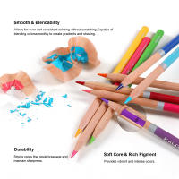 Juego de dibujo de 72 colores, lápices de colores al óleo, lápices de colores para colorear, regalo para estudiantes, suministros de arte profesional para artistas - details 2