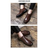 Zapatos De Tela Genuina Para Hombre 2024 Zapatos Sociales De Moda Zapatillas De Cuero Original Loafers Slip Resistente Al Desgaste Para Primavera/Otoño - details 7