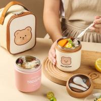 Vajilla portátil de acero inoxidable para microondas, taza de yogur, fiambrera, frascos de vacío, tazas de sopa, taza de desayuno - details 0