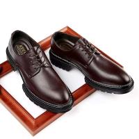 Zapatos de vestir con punta de acero de cuero genuino para hombre y zapatos formales informales sólidos de goma Oxford - details 1