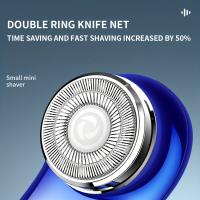 Maquinilla de afeitar eléctrica para hombre, afeitadora portátil de tamaño bolsillo, húmeda y seca, recargable por USB - details 4