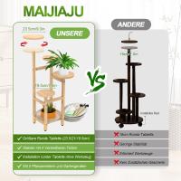 Estante de Almacenamiento para Plantas Metal Negro, Herramientas de Jardín y Guantes, 141 cm, Para Interior y Exterior, Escaleras para Plantas, para Balcón - details 59