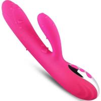 Embalaje privado Juegos sexy Vibrador de doble cabeza Gel de sílice Calentado Masturbador femenino Masaje de vibración Productos sexuales para adultos Juguetes sexuales 성인용품 진동기 - details 3