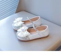 Zapatos de vestir para niñas, zapatos planos Mary Jane con lazo de diamantes de imitación, zapatos planos de princesa elegantes y dulces para la escuela, primavera y otoño, 2025 - details 7