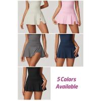 Falda deportiva para mujer, pantalones cortos incorporados, falda de tenis, falda deportiva para correr de cintura alta, pantalones cortos - details 1