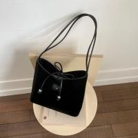 Bolso de cubo con lazo coreano para mujer, bolso de ocio Y2k con lazo para axila, bolso de hombro dulce de cuero Pu - details 8