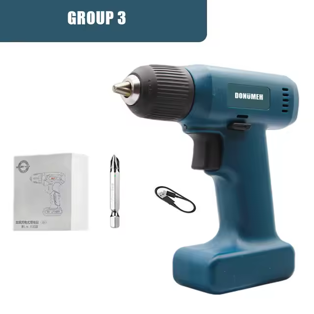 Agujas Eléctricas Cordless 8v DONUMEH Multifuncionales para el Hogar Luz de Trabajo Agujas de Agujero Alimentadas por Batería - 1