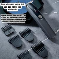 Juego de cortapelos profesional y recortadora MS-806 recortadora todo en uno, Kit 8 en 1 para afeitado masculino, recorte de barba, corte de pelo, nariz, orejas y más, con lámina ultraafilada, estuche, recargable - details 8