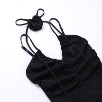 Vestido plisado con cuello en V, nuevo diseño de nicho de verano falda dulce y fresca YL23309GN - details 26