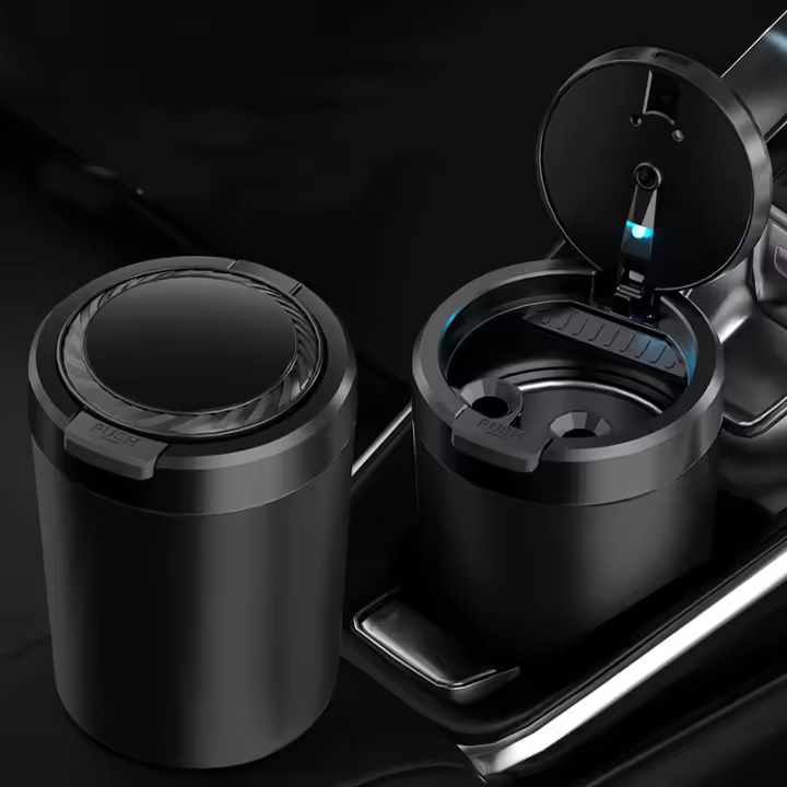 Cenicero portátil para Interior del coche,Accesorios de decoración automática para la mayoría de los coches,portavasos para el hogar - 1