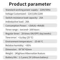 Interruptor de temporizador Digital, relé programable electrónico automático, Control de tiempo de 168 horas, semana/día/minutos/segundo, KG316S 220VAC 25A - details 10