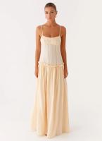 "Vestido Largo de Tirantes con Volantes 2025 - Pliegues Elegantes, Estilo Europeo, Moda Boho Chic, Vestido Femenino para Verano, Playa o Eventos |   Envío Rápido Miravia" - details 9