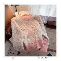 Chaqueta tipo suéter de estilo francés para mujer, cárdigan de punto súper hermoso grueso y de alta gama para otoño e invierno - details 3