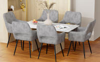 Rcynview  Elegante Juego de Sillas de Comedor  2 Unidades Comodas y Suaves - details 1
