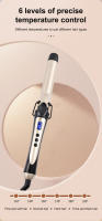 Rizador de pelo eléctrico con Control de temperatura y pantalla LED, plancha para rizar el cabello con Clip, barril de cerámica, 28mm - details 4