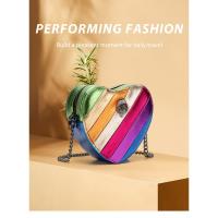 Bolsos de cadena para mujer, bolsos cruzados de hombro para mujer, bolsos con forma de corazón, cuerpo pequeño de gran capacidad - details 7