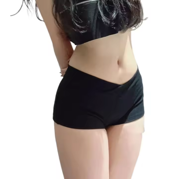 Pantalones cortos deportivos Ultra cortos para correr, pantalones planos de entrenamiento, informales, de cintura baja - 1