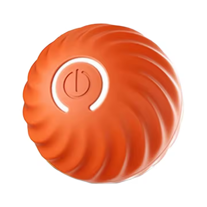 Bola de juguete electrónica para perro, bola móvil inteligente, salto automático, bola rodante para mascotas, juguete para cachorros, regalos de cumpleaños, naranja - 1
