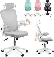 Silla de Oficina Ajustable y Reclinable Soporte Lumbar, Reposacabezas Ajustable, Plegable, Transpirable, Ruedas Giratorias 360° Verde - details 7