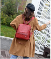 Mochila pequeña informal simple para mujer, bolso de hombro de cuero PU suave, bolso de trabajo vintage para mujer - details 14