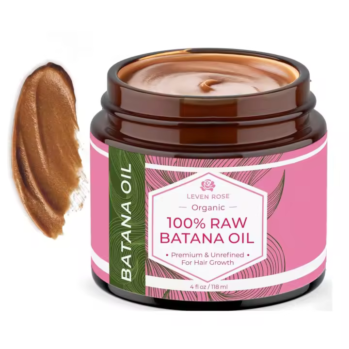 Leven Rose 100% aceite crudo para el crecimiento - 4 oz de aceite na puro, orgánico y sin refinar, aprobado por el Dr. Sebi - Fortalece + repara el cabello dañado - 1