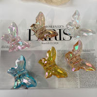 Mini Pinzas De Pelo En Forma De Mariposa Para Mujer Antideslizantes Translúcidas Accesorios De Cabello Moda Para Niñas - details 0