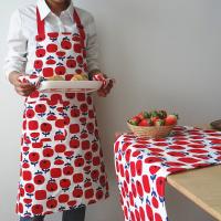Delantal de trabajo, delantales ajustables de Chef y camarero con bolsillos, delantales de cocina estampados, delantal de cocina de algodón sin mangas, Picnic - details 8