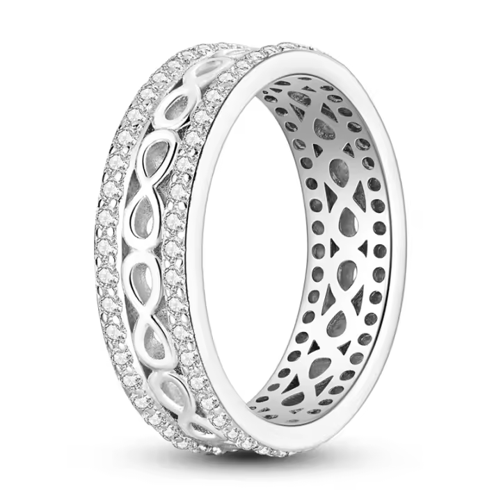 Anillos de Plata de Ley 925 para Mujer, sortija de cerccled colorida with shape de Luna y Estrella, joyería fina para Boda, compromiso, cumpleaños - 1