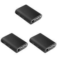 3X funda para Raspberry Pi 3 Modelo B, Pi 2 Modelo B y Pi B + 4 negro - details 0