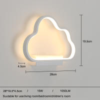 Aplique Acrílico LED de Pared Creativo, Luz Ajustable de 29,5 V, 20W - GOECO-Blanco-20,5x6,5x3000 CM-4000/6500/220 K - details 2