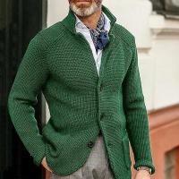 Cardigan de Punto para Hombres Calidez de Invierno, Estilo de Negocios Casual - details 6