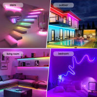Tira de luces LED RGB direccionable, tubo de luz inteligente con Wifi, neón, Flexible, RGBIC, lámpara de decoración ambiental para Alexa y Google Home, WS2811 - details 13