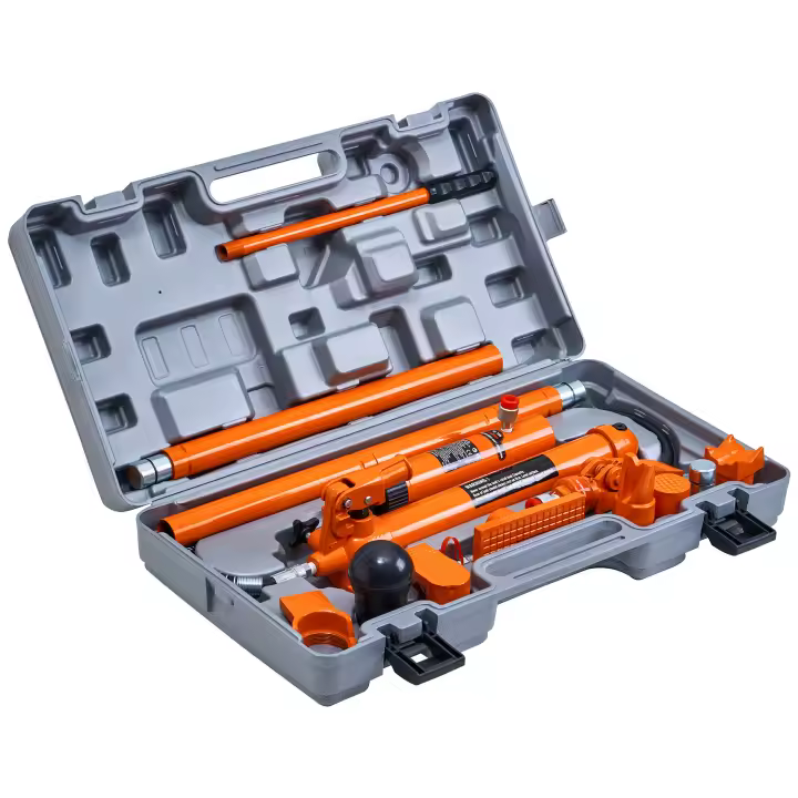 SucceBuy Porta Power Kit, gato hidráulico portátil, juego de herramientas de reparación de marco de carrocería, incluye estuche de almacenamiento - 1