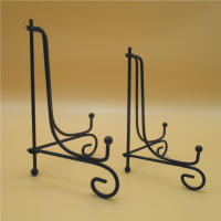 Metal Iron Puer Tea Cake Holder Black Iron Art Plate Holder Plate Display Stands for Display Decorative Picture - details 1