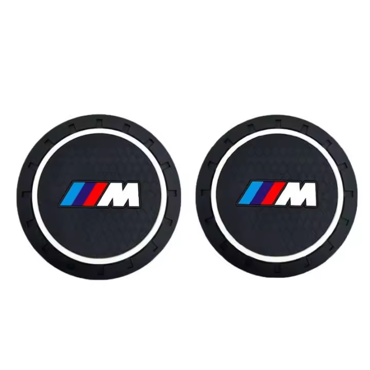 Alfombrilla para taza de agua de coche, accesorios de almacenamiento Interior para E91 X5 E70 F11 E30 F31 X3 F25 E61 E83 X1 E53 E87 F40 F32 x7, 2 uds. - 1