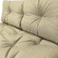 Cojines para Palets Juego de 2 Piezas, Impermeable para Interior y Exterior, Cojín de Asiento 120x80 cm, Respaldo 120x40 cm, Gris - details 11