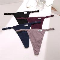 Bragas de mujer, tangas de algodón, cintura ajustable, Tanga Sexy de Color sólido, ropa interior íntima sin costuras para mujer, lencería S-XL - details 14