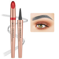 Lápiz de cejas líquido impermeable 3D de 4 puntas, lápiz de cejas portátil de larga duración para mujeres, uso diario - details 2