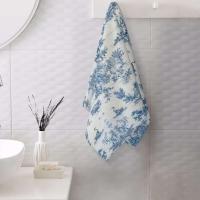 Toile De Jouy Toalla Algodón Francés Azul Marino Baño Ducha Deportes Yoga Toallas - details 110