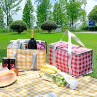Bolsa de aislamiento térmico portátil de gran capacidad, cesta de Picnic, tela Oxford gruesa, bolsas de mano para exteriores, equipo de viaje y Camping - details 2