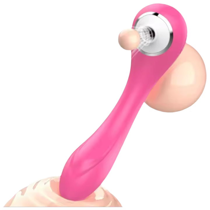 Juguetes Sexuales Vibrador de Doble Cabeza para Pareja Masaje y Estimulación para Mujeres - 1